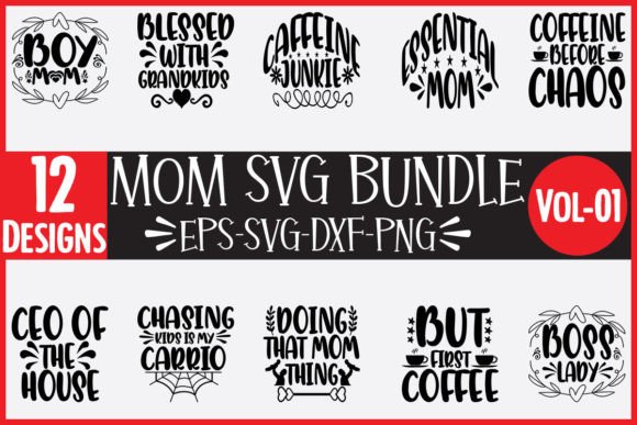 12 Mom Svg Bundle: Crafts & Graphics Review