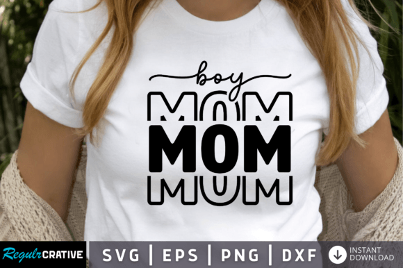 FREE Boy Mom Svg: Graphics for Crafts