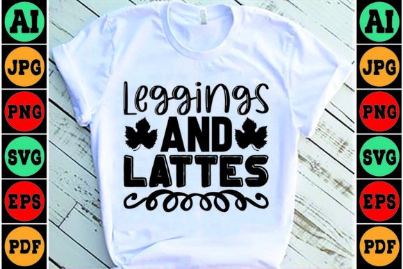Leggings and Lattes Mom SVG Design for Crafts