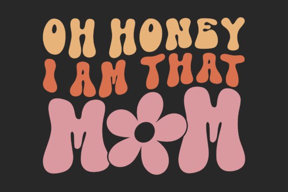 Retro Mom SVG Sublimation T-Shirt Graphics & Crafts
